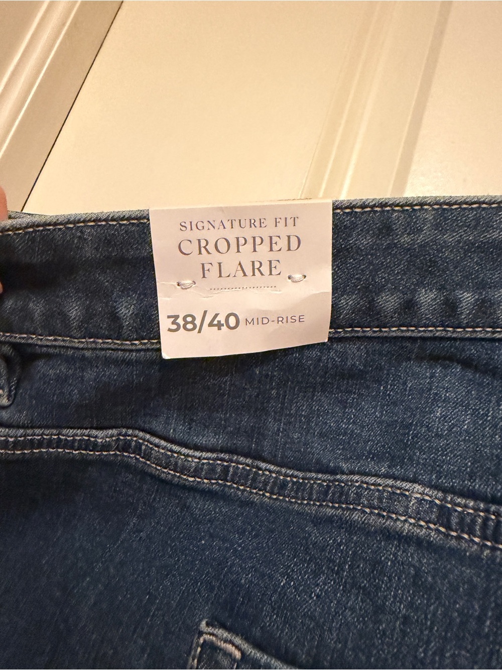 Lane Bryant Cropped Flare Denim Plus-Size 38/40 NWT